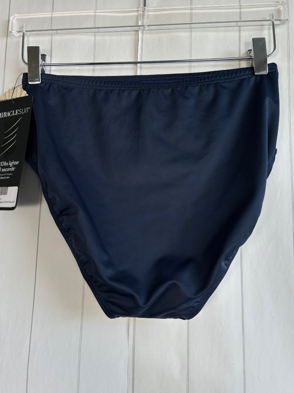 Miraclesuit size 10 Cruise basic pant swim bottom navy tummy control high waist - Picture 3 of 8